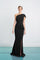 Formal Dresses Long Formal Slit Ruffle Dress Black