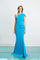Formal Dresses Long Ruffle Slit Formal Evening Dress Lagoon
