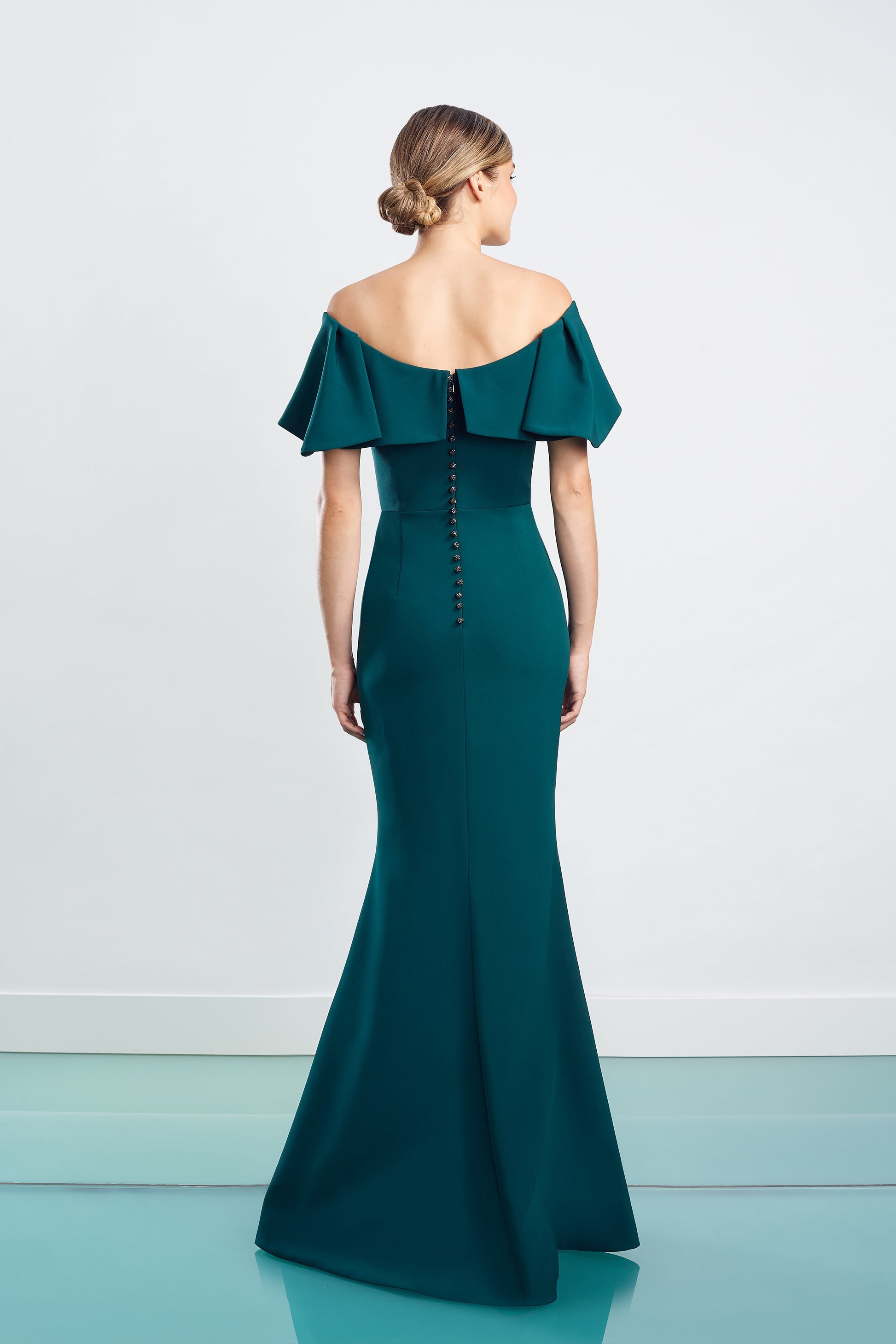 Alexander by Daymor 1464 Long Ruffle Formal Evening Dress