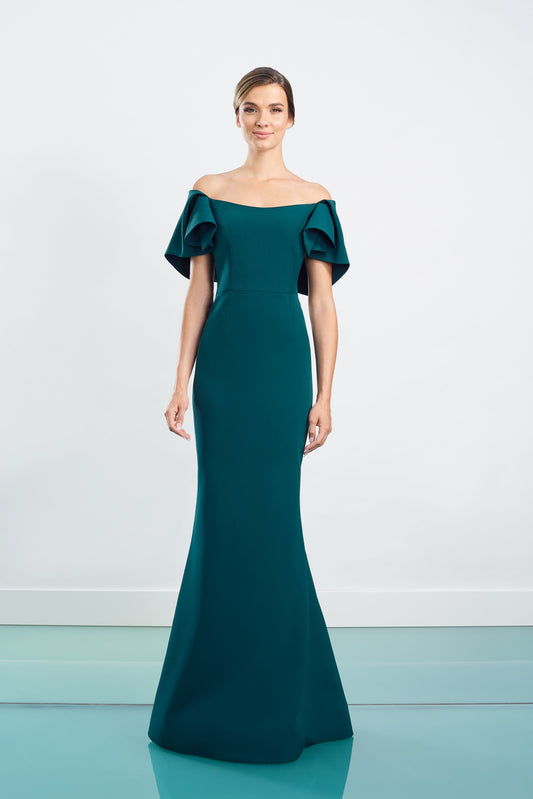 Formal Dresses Long Ruffle Formal Evening Dress Forest