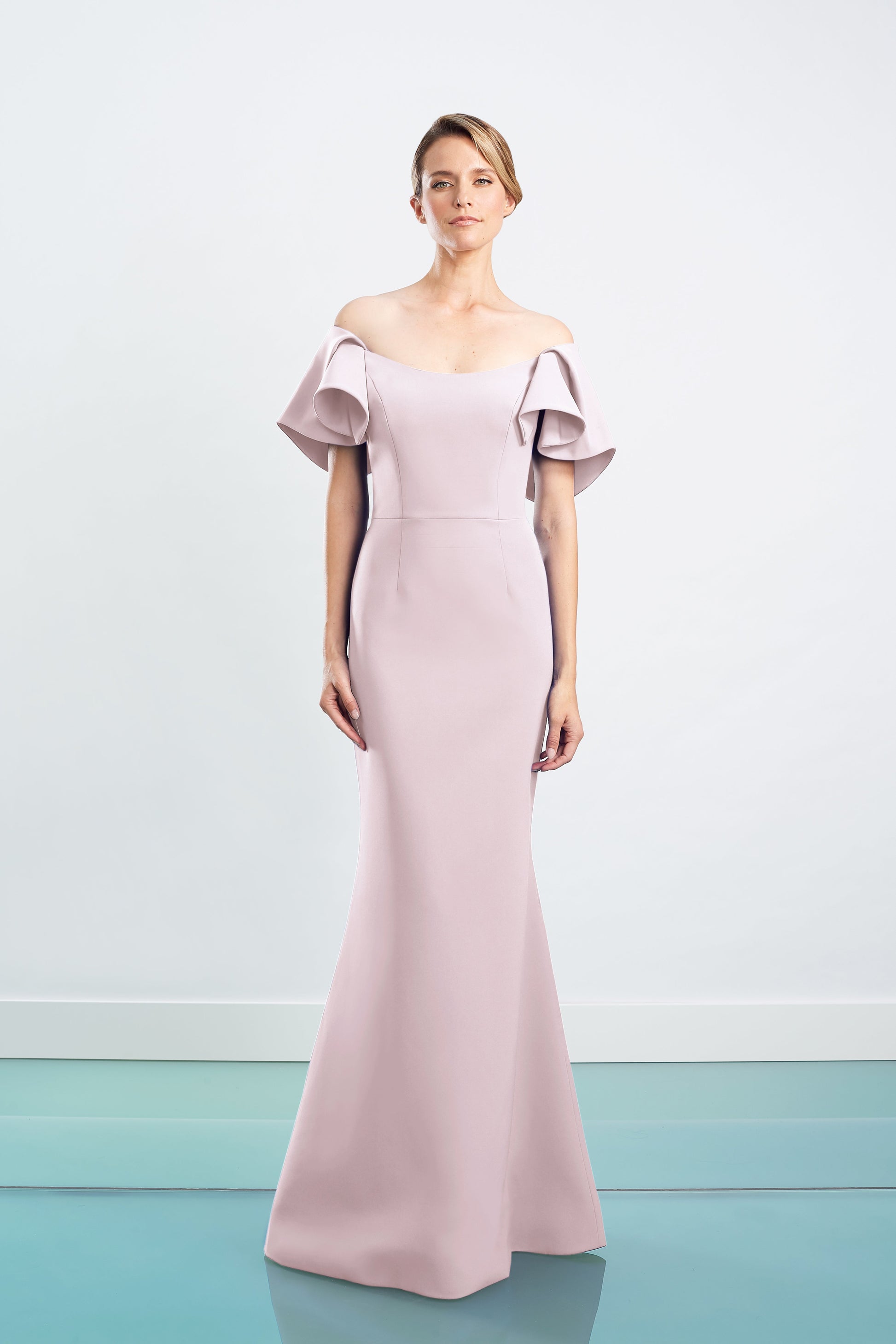 Alexander by Daymor 1464 Long Ruffle Formal Evening Dress