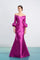 Formal Dresses Long Formal Fit Pleated Evening Dress Fuchsia