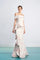Formal Dresses Fitted Long Floral Glitter Formal Dress Coral/Gold