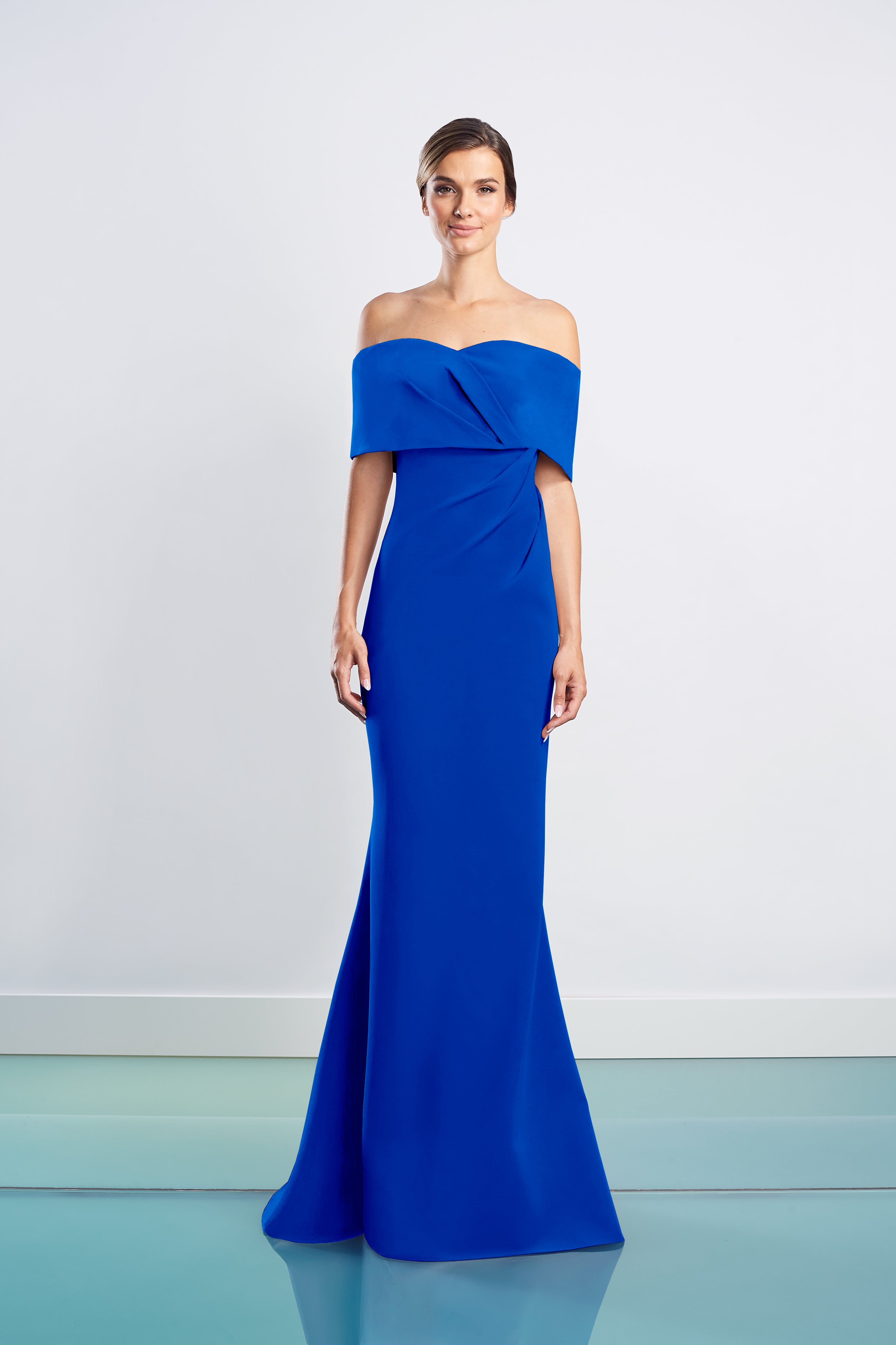Formal Dresses Long Fitted Formal Evening Dress Blue