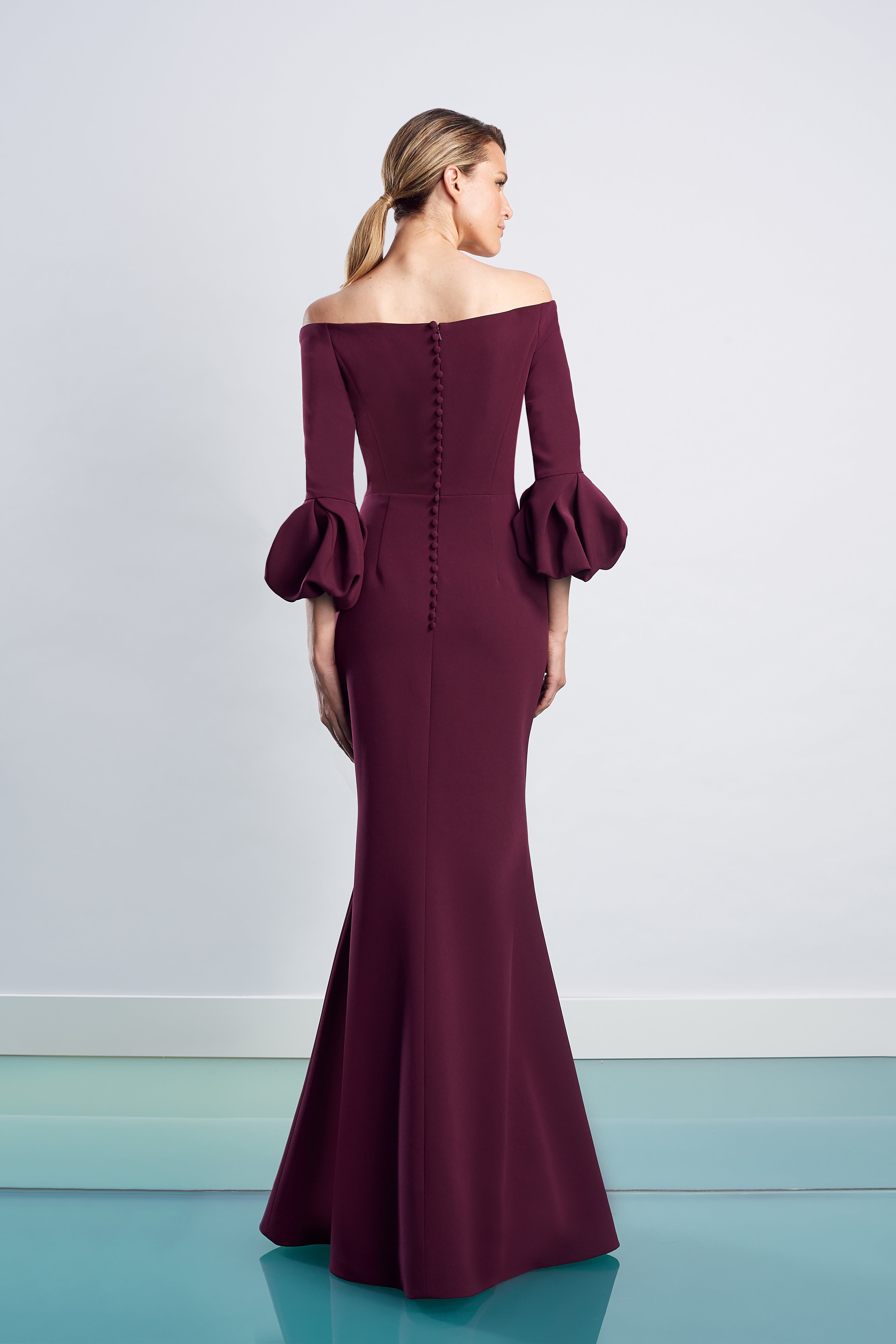 Formal Dresses Long Pleated Formal Fitted Evening Dress Wine