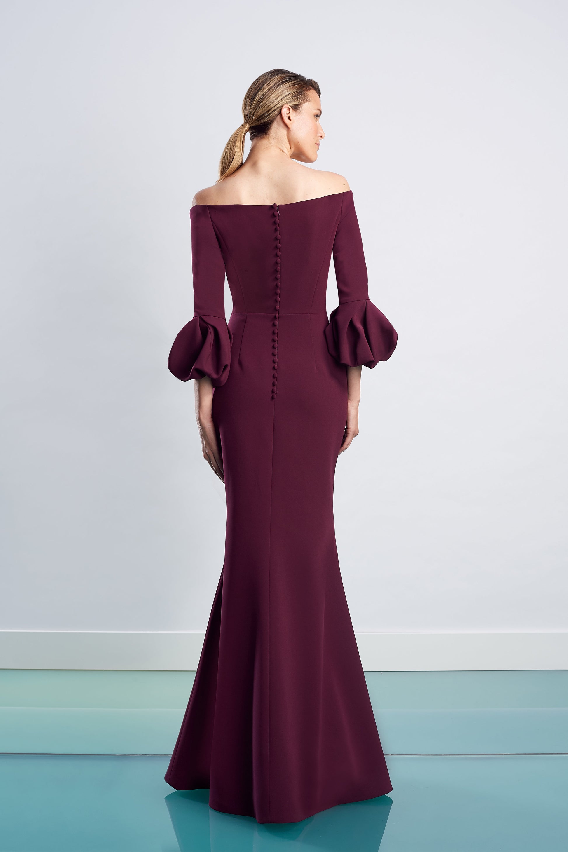Alexander by Daymor 1478 Long Pleated Formal Fitted Evening Dress