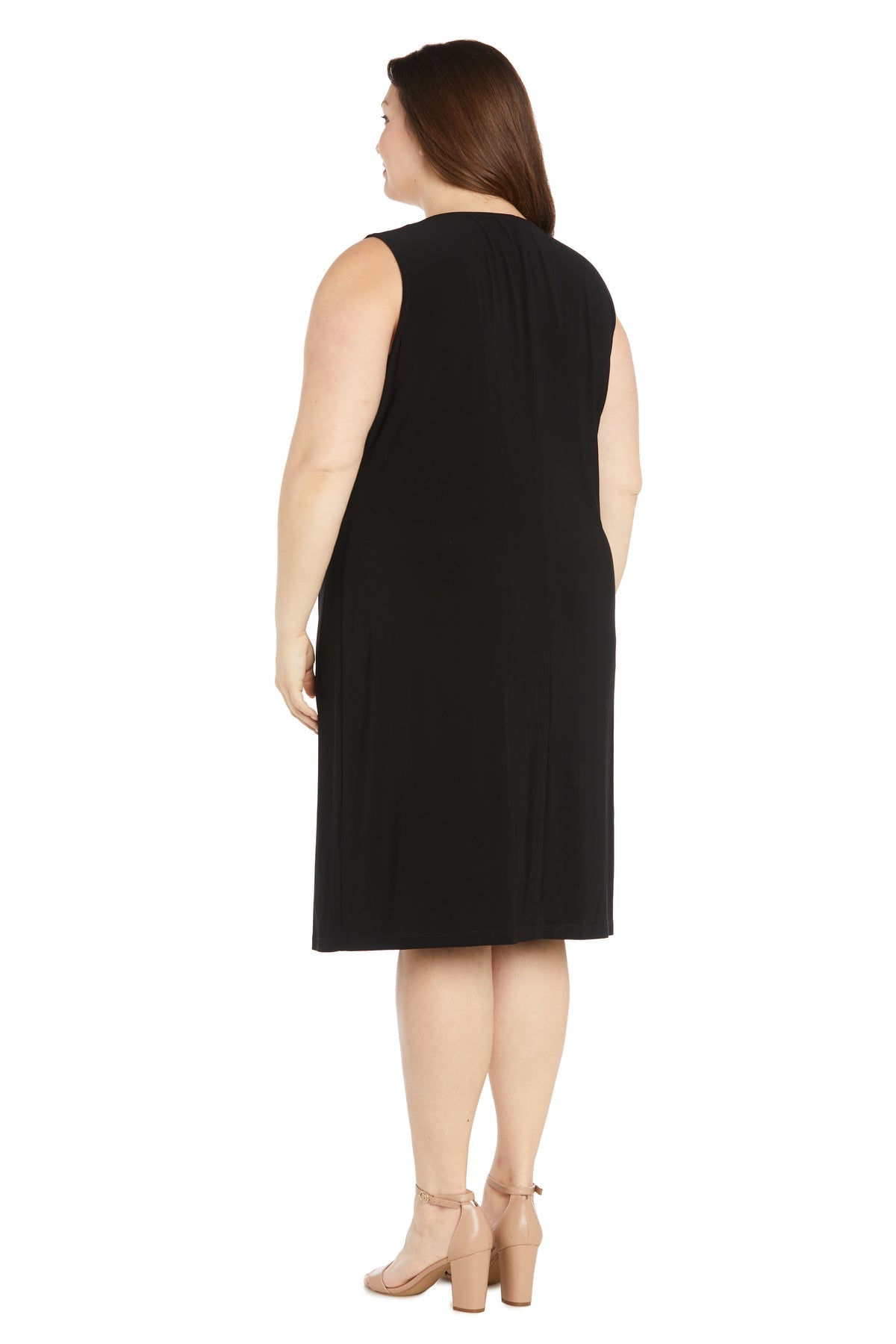 R&M Richards 1493W Short Printed Plus Size Jacket Dress