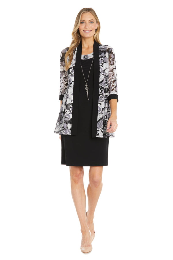 Two Piece Short Jacket Dress Mother of the Bride R&M Richards 1493