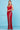 Prom Dresses Long Fitted Slit Formal Beaded Fringe Prom Dress Red