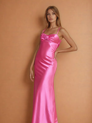 Long Sexy Prom Satin Formal Dress