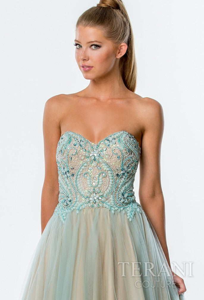 Terani Couture 151P0088B Long Ball Gown Formal Prom Dress