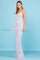 Prom Dresses Fitted Formal Long Beaded Sequin Prom Dress Violet/Pearl