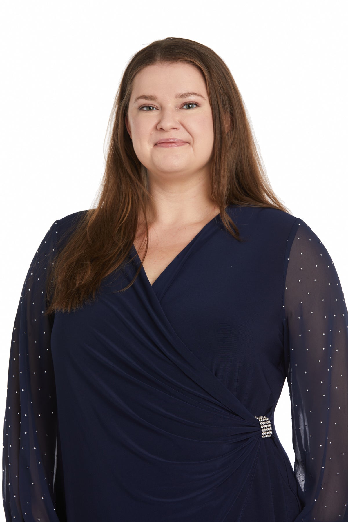 R&M Richards 1531W Fitted Short Cocktail Plus Size Dress