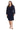 Plus Size Dresses Fitted Short Cocktail Plus Size Dress  Navy