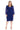 Plus Size Dresses Fitted Short Cocktail Plus Size Dress  Royal