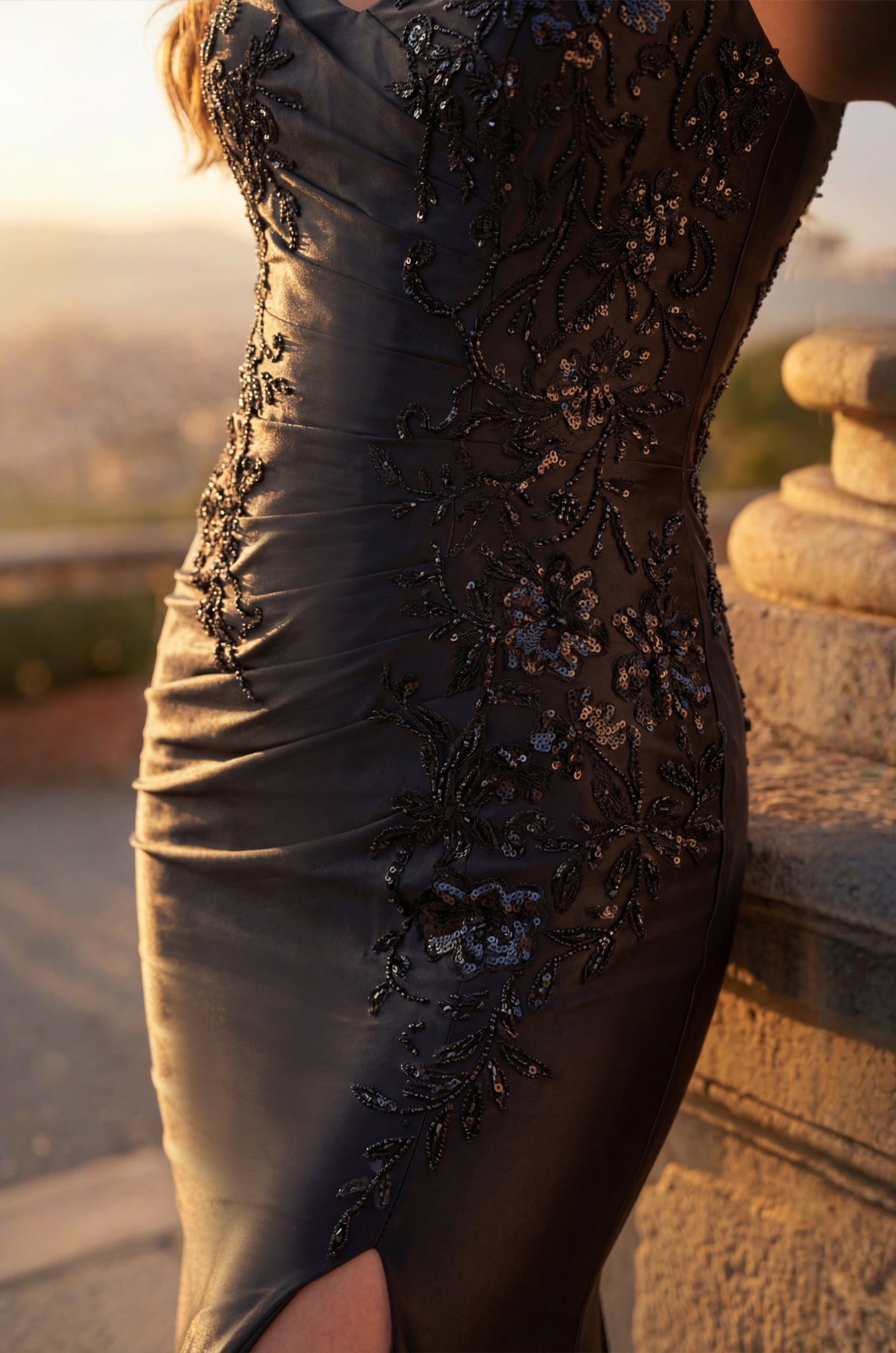 Prom Dresses Long Fitted Ruching Formal Prom Dress Black