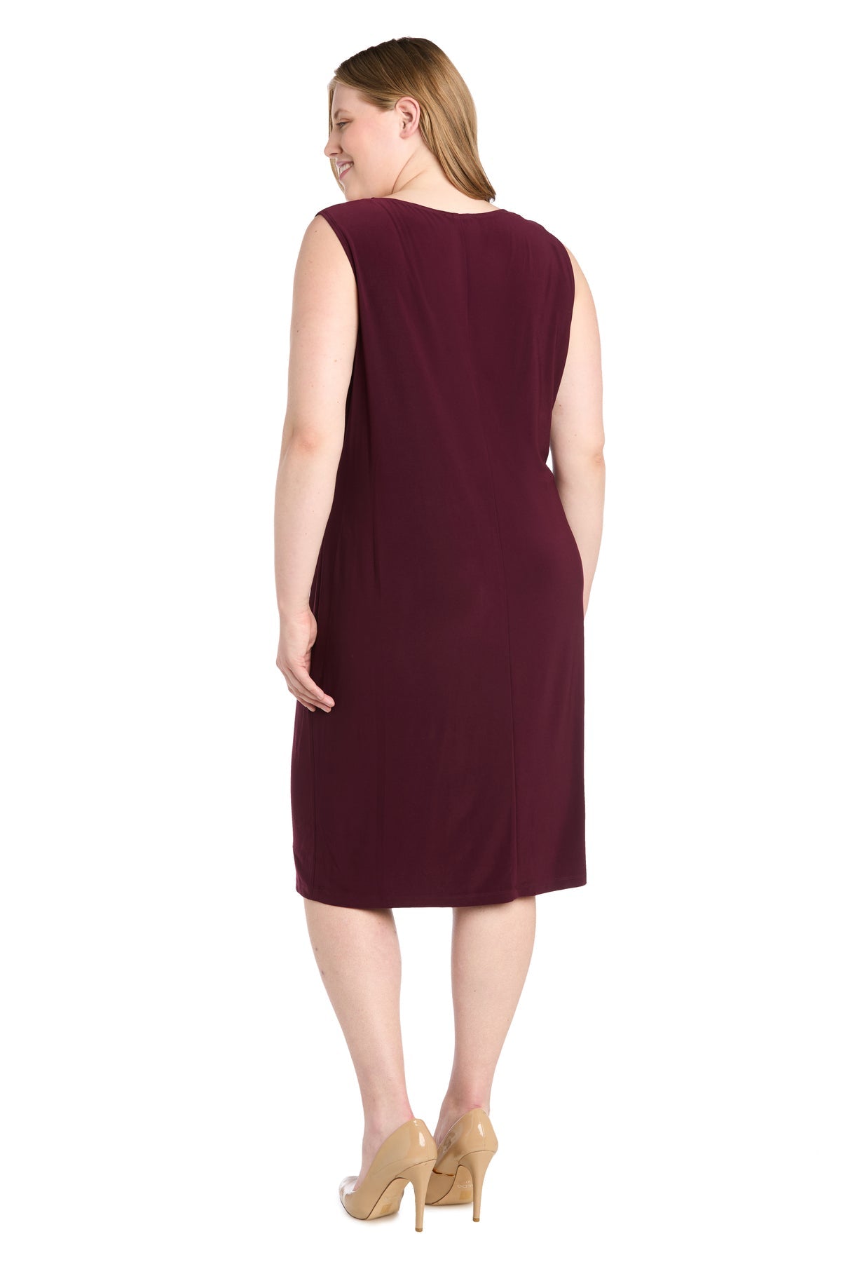 R&M Richards 1557W Fitted Short Jacket Plus Size Dress