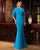 Formal Dresses Long Ruched Beaded Formal Evening Dress Lagoon
