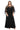 Plus Size Dresses Long Formal Plus Size Capelet Dress Black/Taupe
