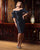 Formal Dresses Pleated Short Mini Cocktail Dress Black