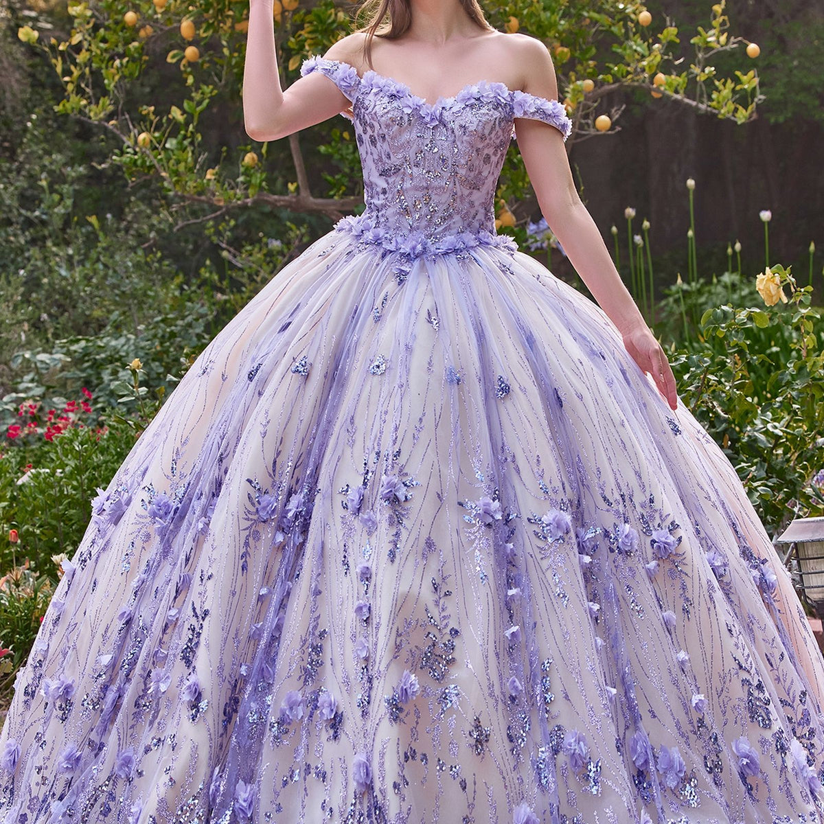 strapless open back dress Ladivine 15704 Quinceanera Dresses | Ball Gown