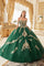 Quinceniera Dresses Long Applique Glitter Quinceanera Ball Gown Burgundy