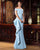 Formal Dresses Long Formal Ruffle Evening Dress Powder