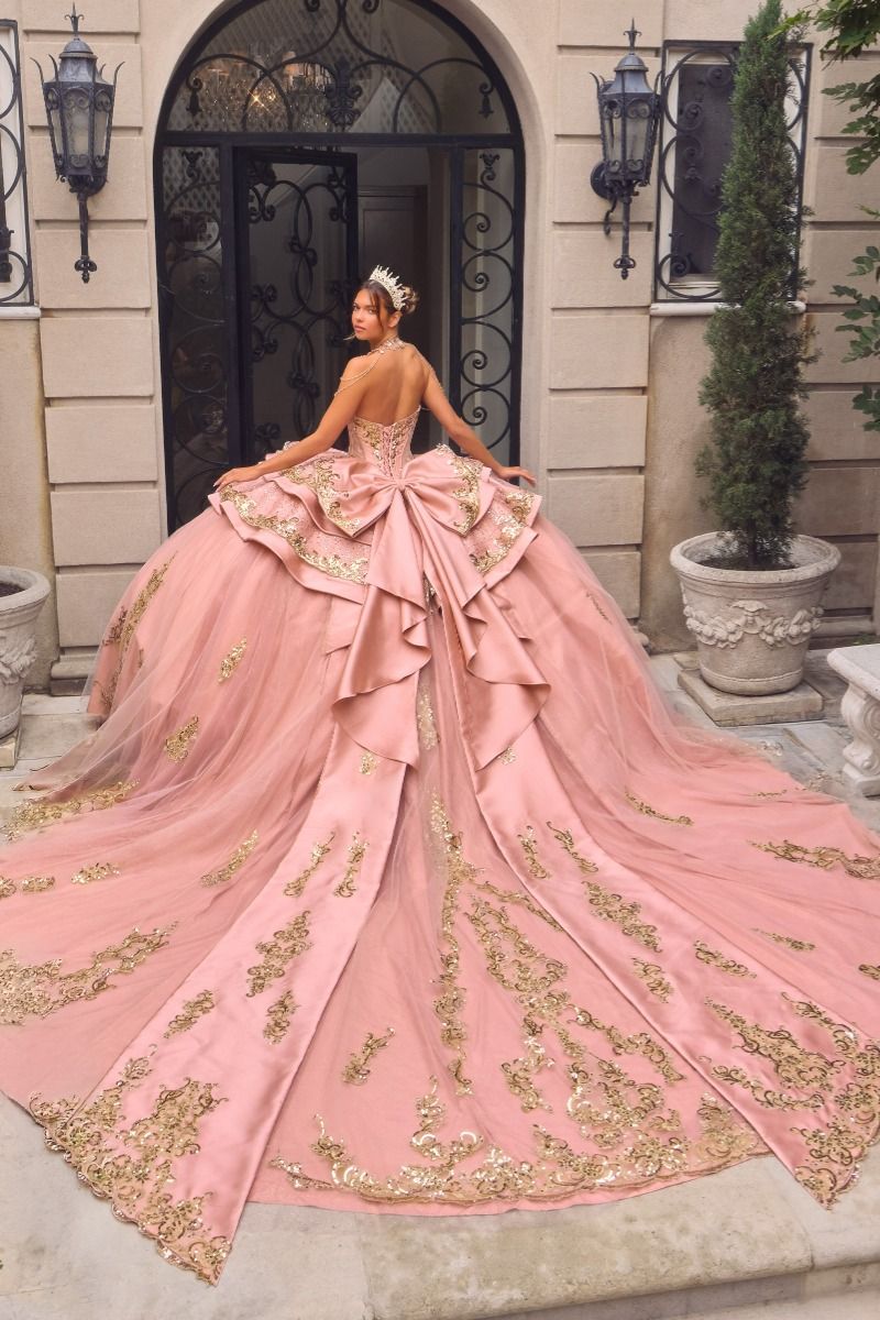 Sweetheart Floor-Length with Train Tulle Formal Ball Gown LaDivine 15744