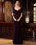 Formal Dresses Long Evening Formal Peplum Dress Aubergine