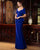 Formal Dresses Long Evening Formal Peplum Dress Sapphire