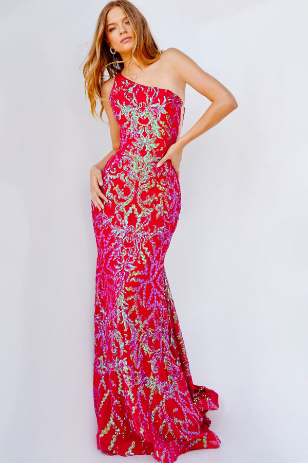 Jovani 22845 Long Formal Prom Fitted Dress