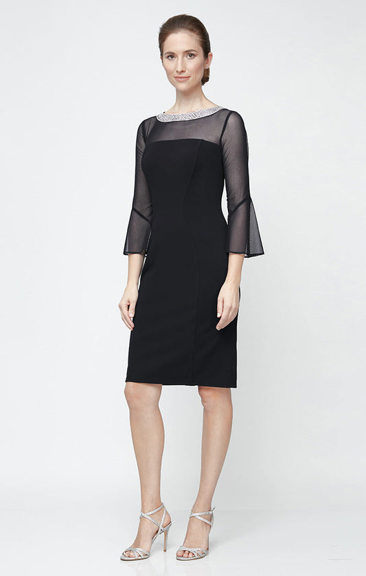 Homecoming Dresses Petite Short Cocktail Knee Length Dress Black