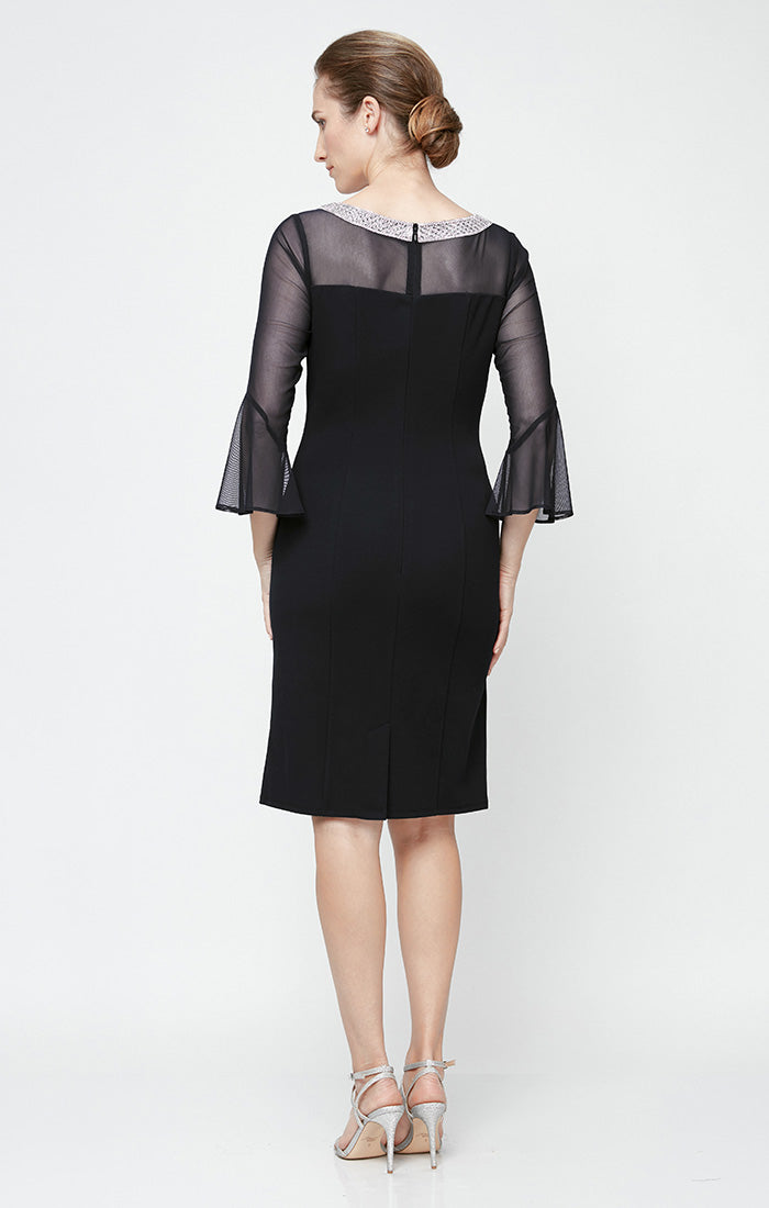 Homecoming Dresses Petite Short Cocktail Knee Length Dress Black