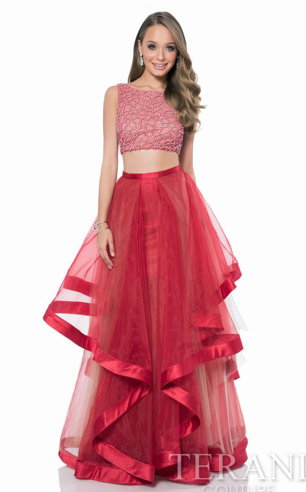 Terani Couture 1611P1369A Sexy Two Piece Prom Dress