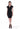 Cocktail Dresses Fitted Short Pattern Beaded Cocktail Dress Black