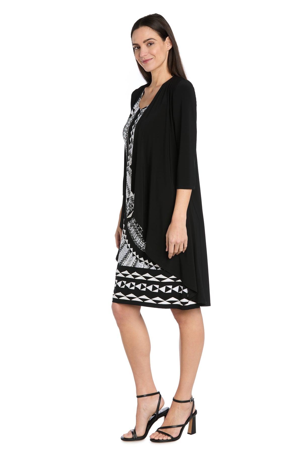 R&M Richards 1617 Two Piece Printed Mother of the Bride Jacket Dress