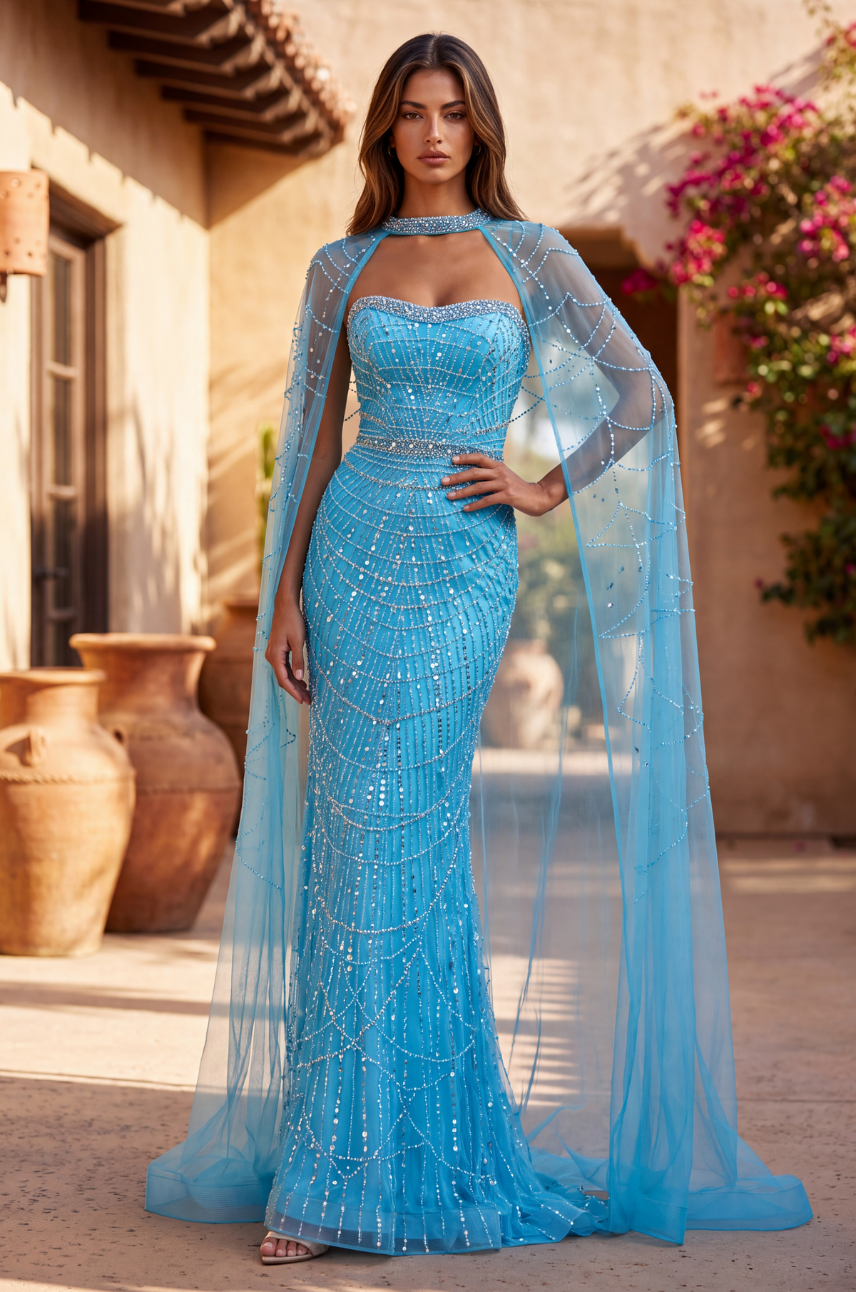 Sweetheart Floor-Length Sequin Formal Mermaid The Dress Outlet 1618