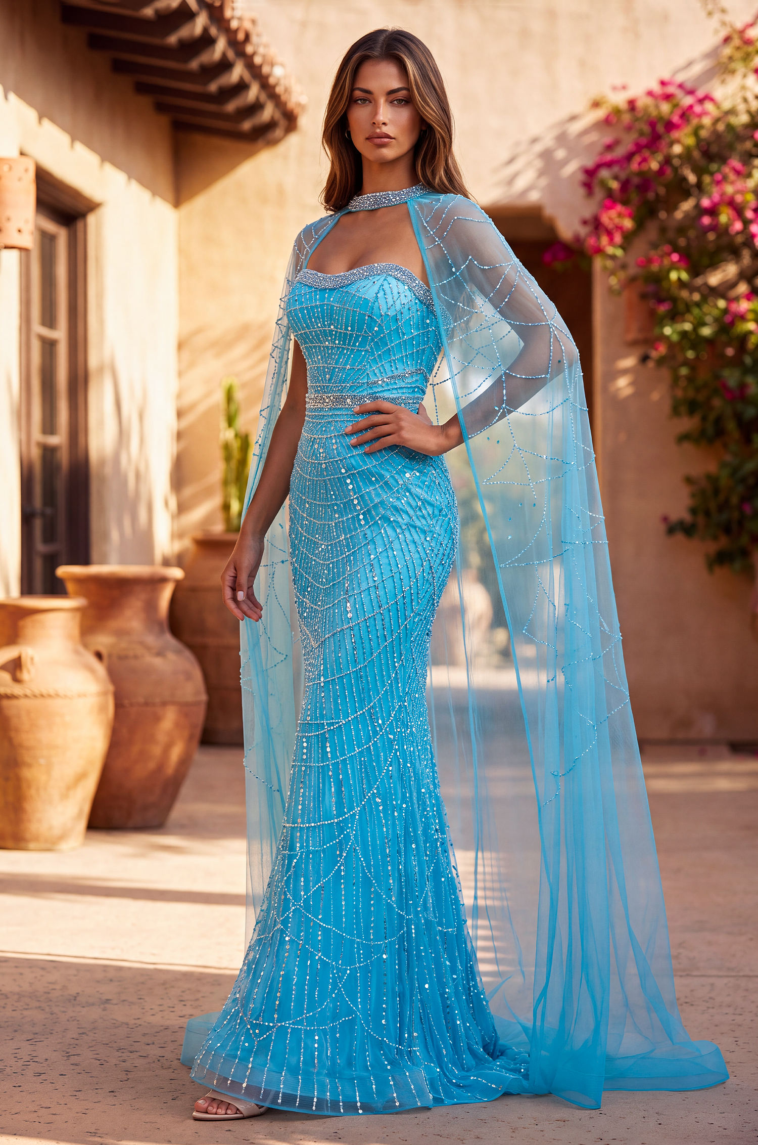 Sweetheart Floor-Length Sequin Formal Mermaid The Dress Outlet 1618