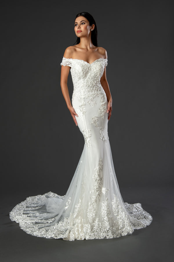 Wedding Long Bridal Mermaid Dress