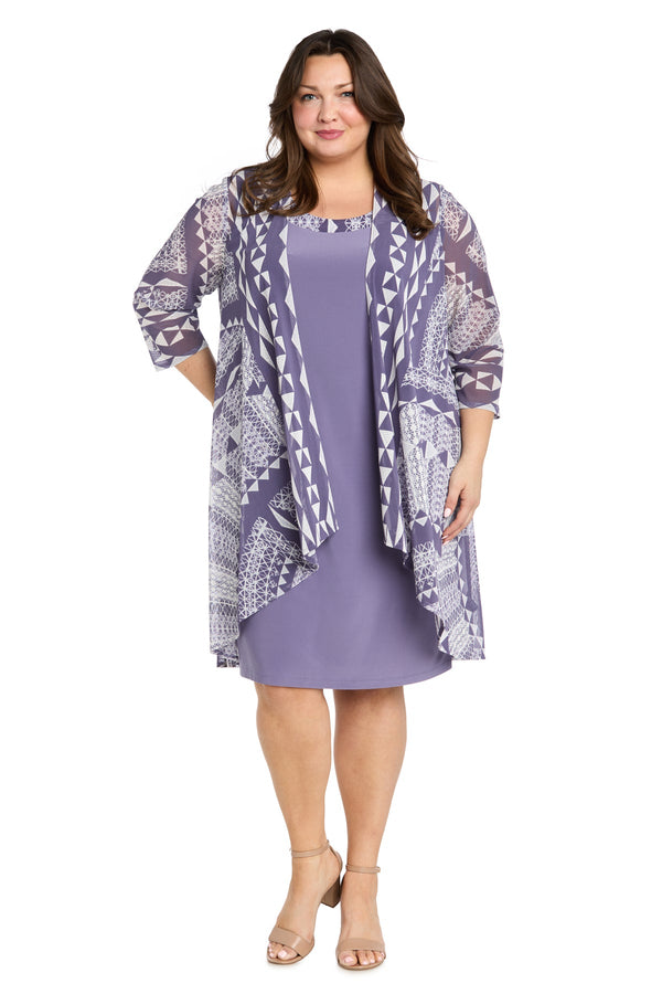Short Plus Size Jacket Dress Dress R&M Richards 1627W