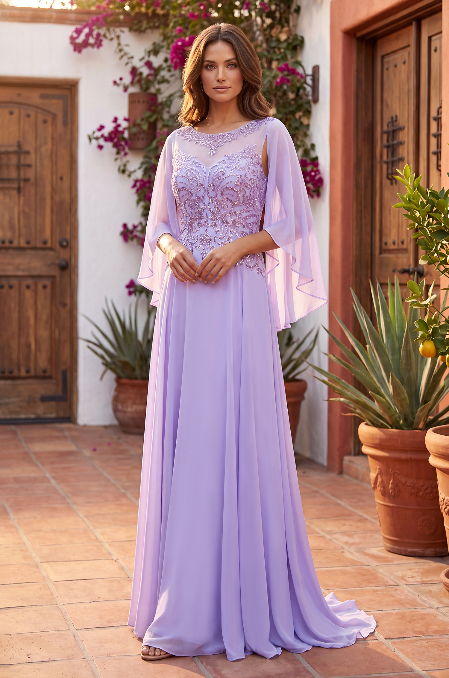 mother of the bride purple dress Grape Dresses Sheath/Column V-Neck 3/4 Sleeve Long Mother Of The Bride while intricate beading adds sophisticated sparkle and dimension Zapaka Women Dark Purple Floral