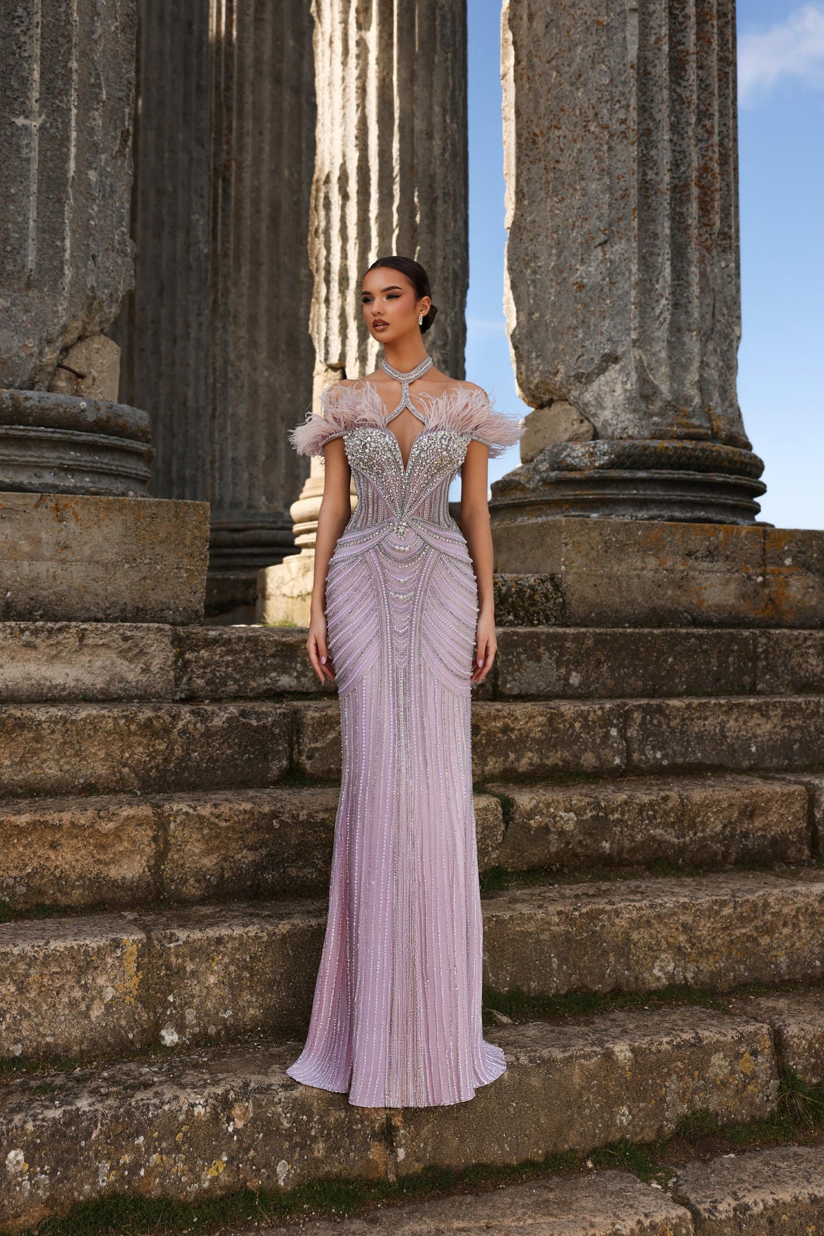 V-Neck Floor-Length Sequin Formal Mermaid Pre Order