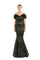 Formal Dresses Long Metallic Formal Ruffle Evening Dress Moss