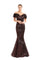 Formal Dresses Long Metallic Formal Ruffle Evening Dress Wine