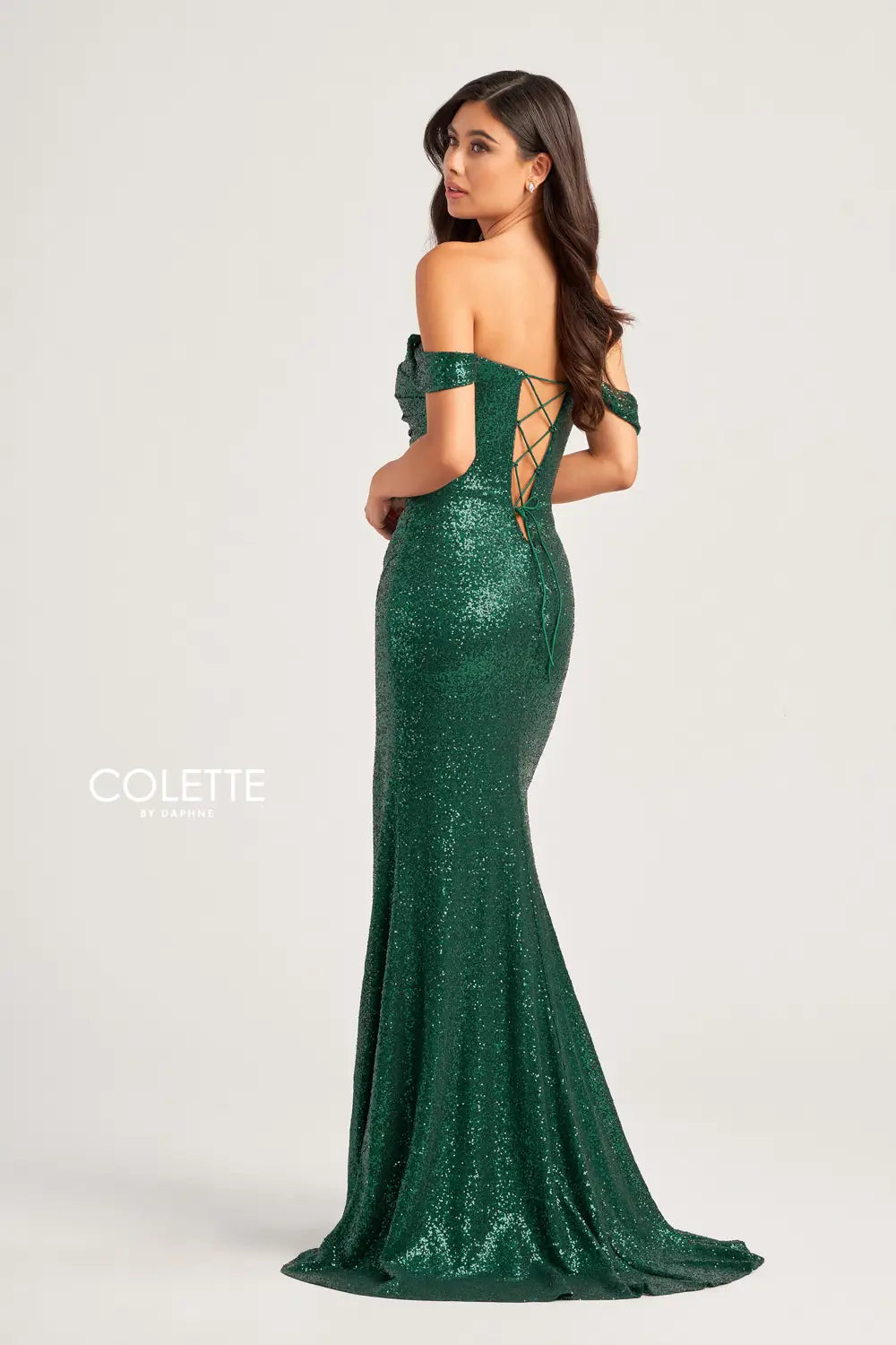 Colette CL5129 Long Formal Sequin Prom Dress