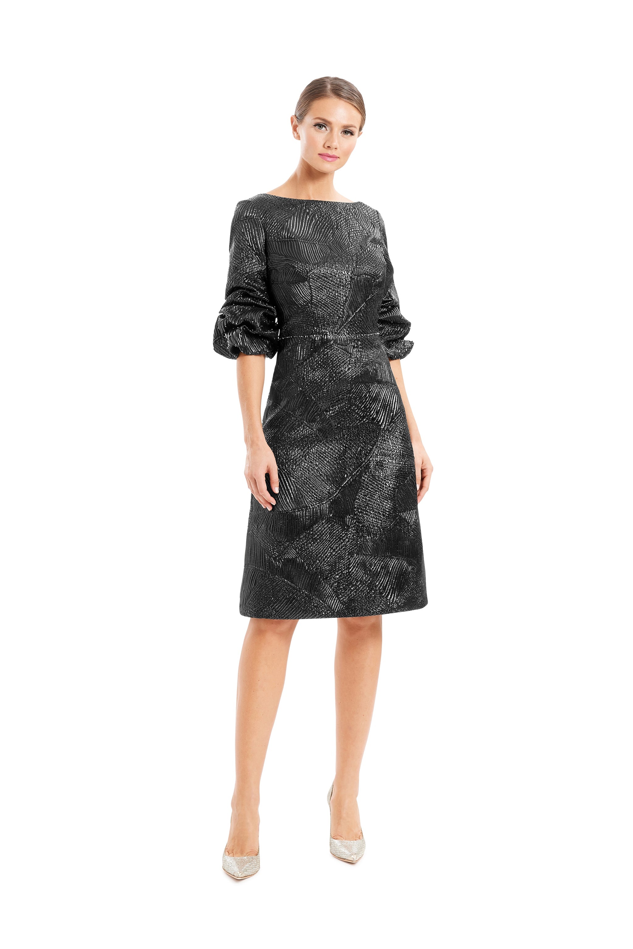 Cocktail Dresses Short Beaded A Line Knee Length Cocktail Dress Black