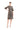Cocktail Dresses Short Beaded A Line Knee Length Cocktail Dress Mocha
