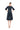 Cocktail Dresses Short Beaded A Line Knee Length Cocktail Dress Navy