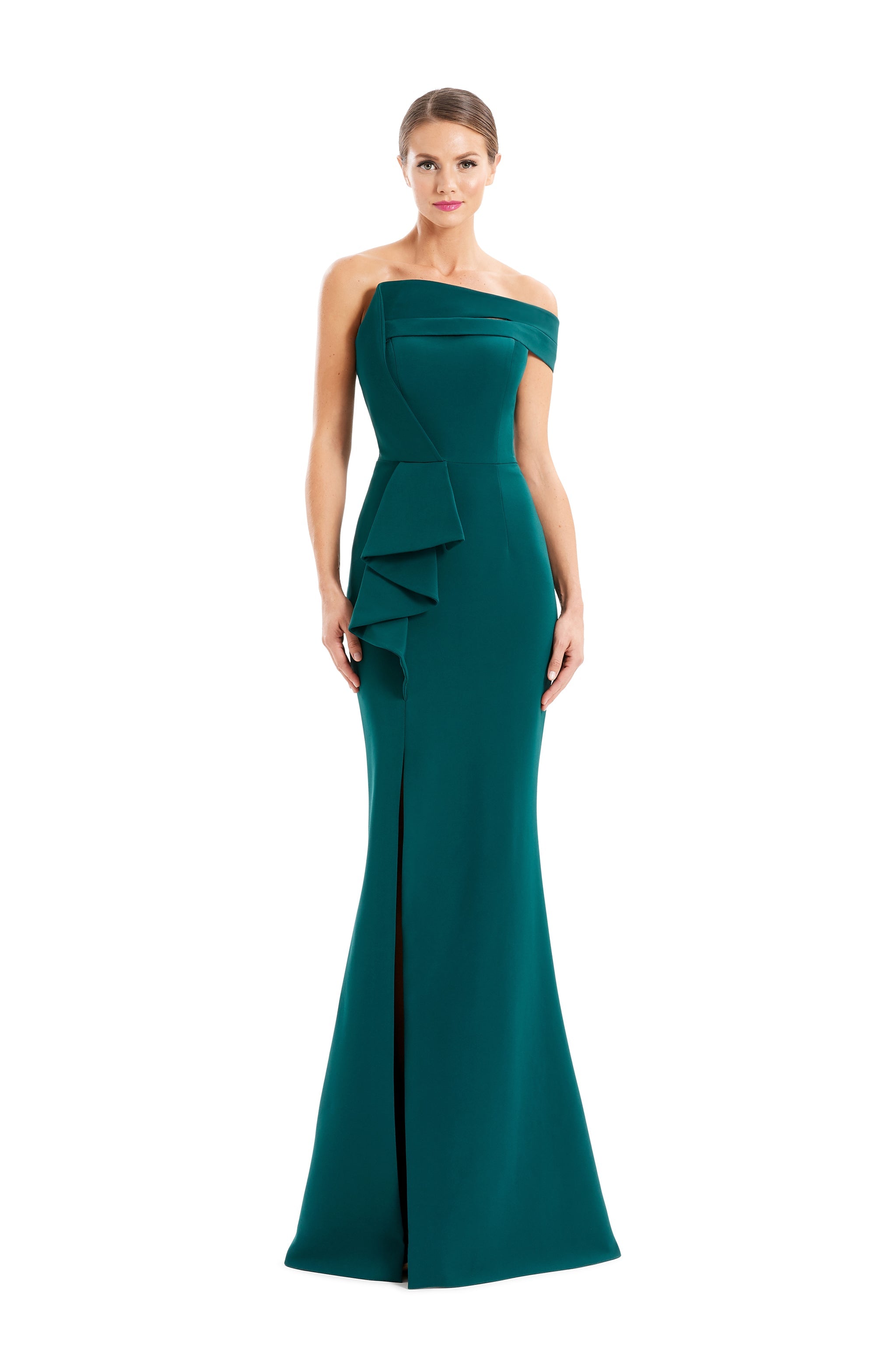 Formal Dresses Long Pleated Formal Evening Dress Forest