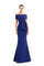 Formal Dresses Long Formal Pleated Mermaid Dress Indigo